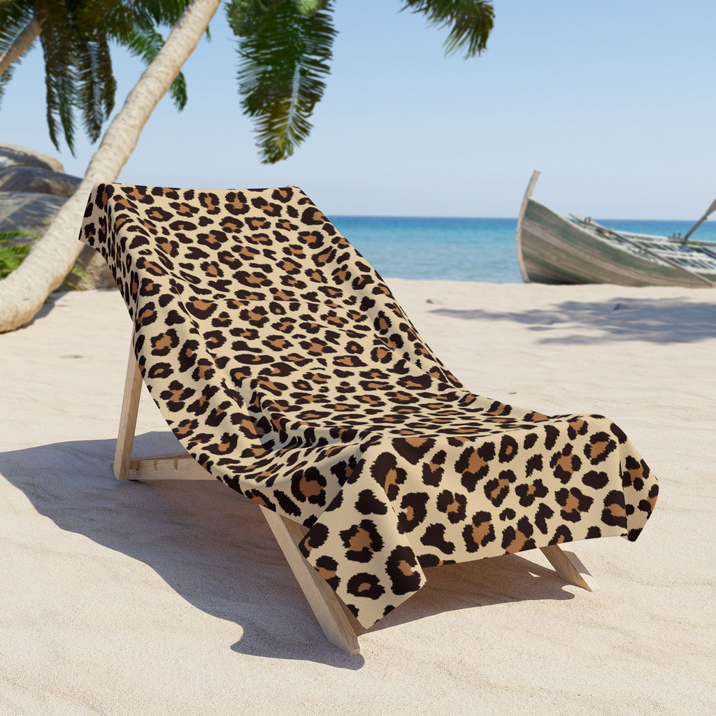 Serviette de plage motif Léopard